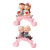 Resins Elder Couple Cake Toppers Couple Miniatures Figurines Ornament for Wedding Anniversary and Love Theme Parties