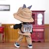 Obitsu 11 OB11 Size Costume Obitsu Doll 11cm Body Clothes Set Long Sleeves Fox Ears Bucket Hat Backpack 5 Pieces Ears/Wolf (Wolf)