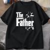 The Father Tshirt Vintage Print Casual Short Sleeve Unisexs Tee Fathers Day Gift Funny Dad Retro Print Casual Male Tees Tops