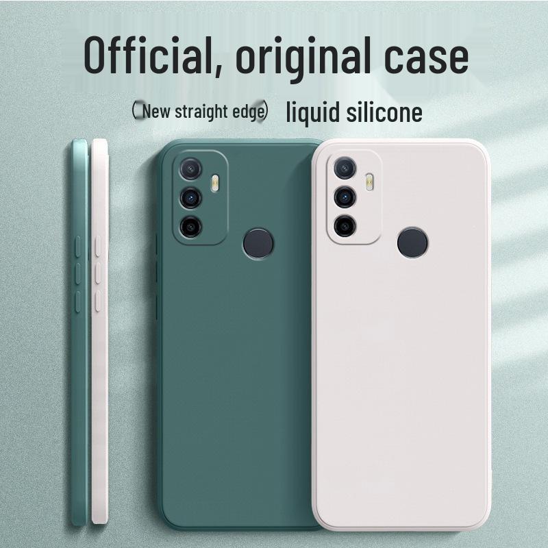 Oppo A32 Liquid Silicone Protective Phone Case - Full Coverage Anti-Shock Design