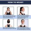 Wonder Care Pevný krční límec Plastová krční podpěra Ortéza Nastavitelná výška Límec Podpěra krku Vyrovnává a podpírá pro ženy a muže Velikost- M