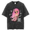 Karol G Manana Sera Bonito Print Washed T Shirt Hip Hop Fashion Men Women Clothes Loose Pure Cotton Casual TShirts Streetwear