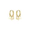 Boucles D'oreilles Zaccus Argent 925 Plaqué Or Jaune 18 Carats