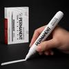 White Waterproof Oil-Based Highlight Marker - Fade-Resistant