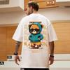 Bear Print Graphic T-shirt for Unisex and Women Loose Cotton Shirt Breathable Comfortable Casual Oversized T-shirt Streetwear