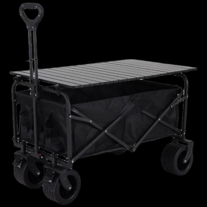 Foldable Outdoor Camping & Picnic Cart with Table