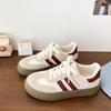 Women's Retro White Thick-Soled Sneakers - 2025 Spring/Autumn Casual Sports Style