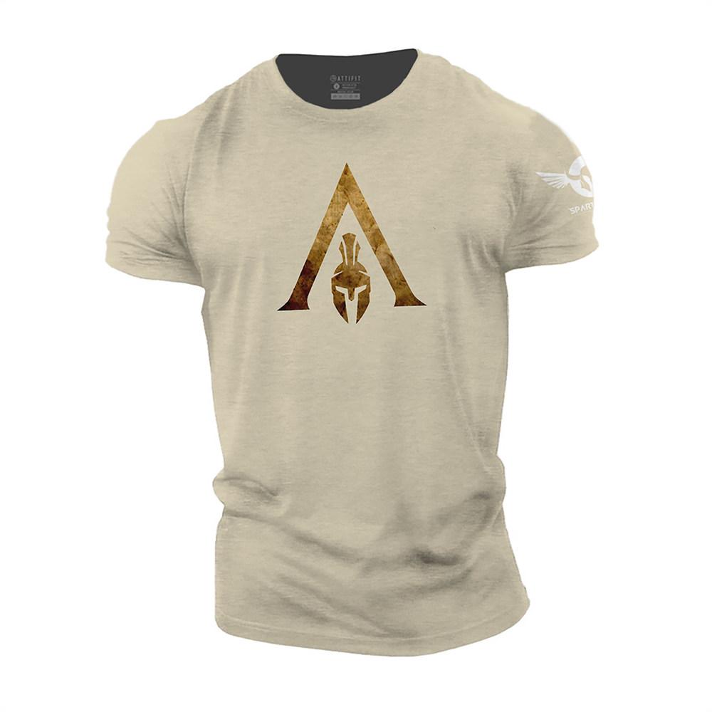 

Мужская футболка Spartan Warrior с 3D-принтом, большая футболка с круглым вырезом, короткие рукава, качественная одежда, дышащий свободный топ