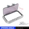 429x171mm Marine Portlight Window Rectangle Internal Opening Ventilation Hatch Porthole Window for Boat Yacht RV