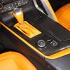 ABS Red/carbon Fiber For Chevrolet Corvette C7 2014- Car Center Gear Shift Panel Cover Trim Sticker Auto Accessories