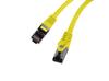 Przewód kabel internetowy lan rj45 patchcord kat.8.1 sftp żółty 0,5m