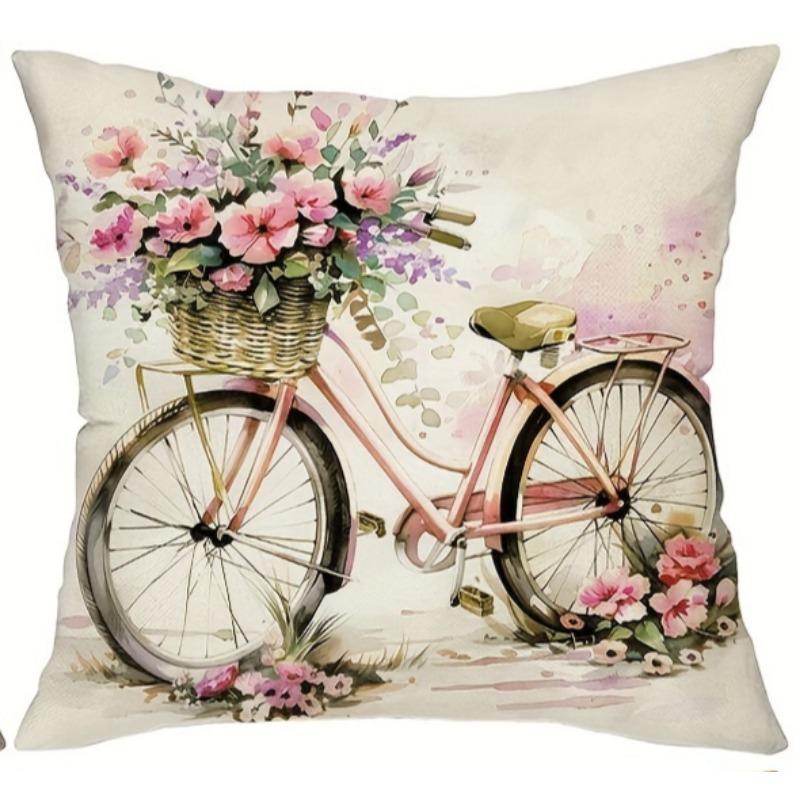 Vintage Floral Cushion Covers Sofa Living Room Square Pillowcase Chair Double-Sided Pillow Covers Modern Home Decortions