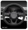 Ultra-thin Suede Steering Wheel Cover: Non-Slip, Sweat-Absorbing, Perfect for 2026 Beijing Hyundai Santa Fe Winter Use.