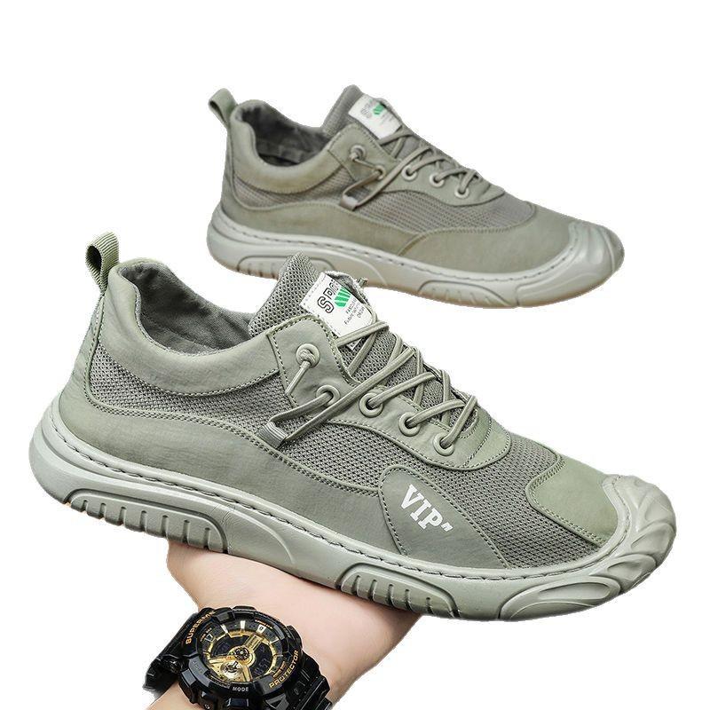 2025 Men's Shoes Mesh Breathable Shoes Mesh Shoes Outdoor Leisure Work Shoes Sports Trend Versatile Work Shoes