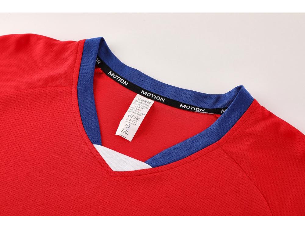 Maillot d'entraînement de football à manches courtes et séchage rapide pour hommes, étudiants et enfants