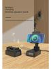 3-in-1 Wireless Charging Station with Speaker & Phone Stand, Compatible with Apple 15W Fast Charging, Vertical & Foldable Design