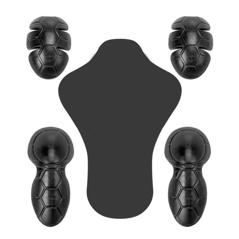 Motorcycle Riding Protective Gear Set With Integrated Back Shoulder Elbow Armor Adult Riders