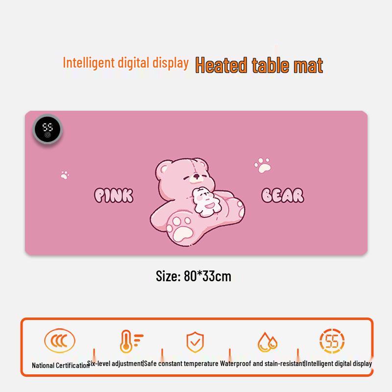 Electric Heating Desk Pad - Warm Mouse Pad for Office & Student Use