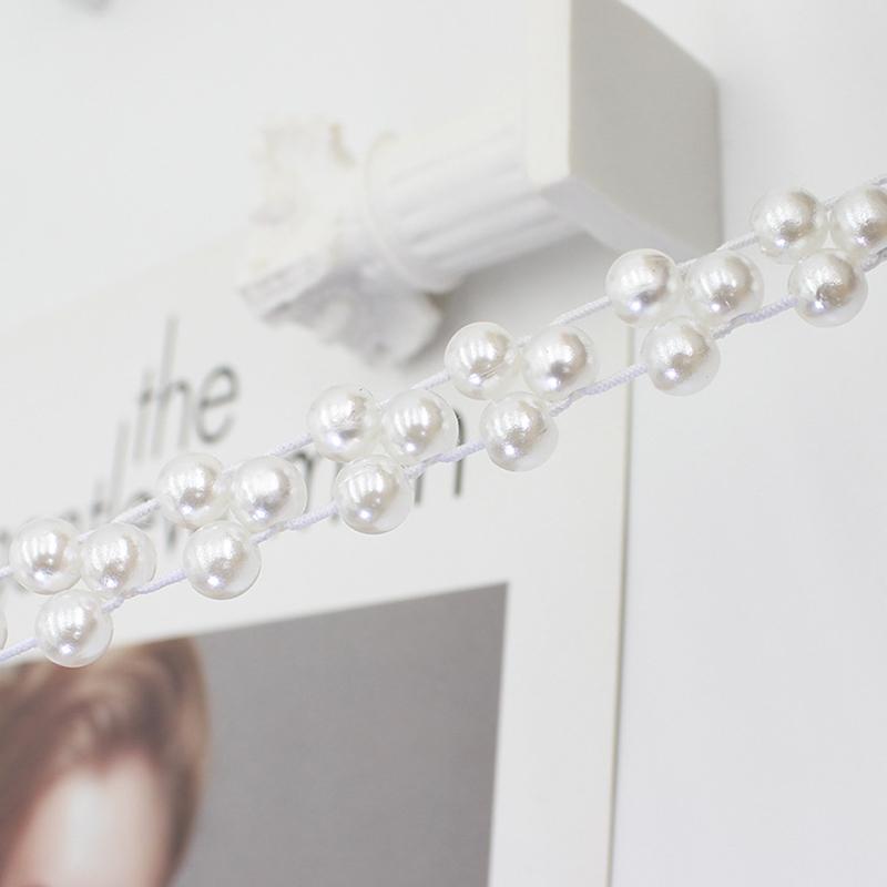 Women Elegant Pearl Chain Belt Thin Waist Gold Metal Belts For Girls Lady Sweet Dress Waistbands Straps Accessories