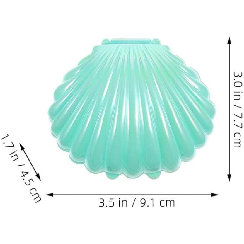 Amosfun 30pcs Sea Shells Candy Boxes Mermaid Party Seashell Candy Tray Jewelry Storage Trinket Box Birthday Valentines Party Supply