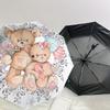 1pc Teddy Bears with Balloons and Flowers Umbrella with Plastic Handle,Suitable for All Seasons Home Travel Outdoor UmbrellaDD096