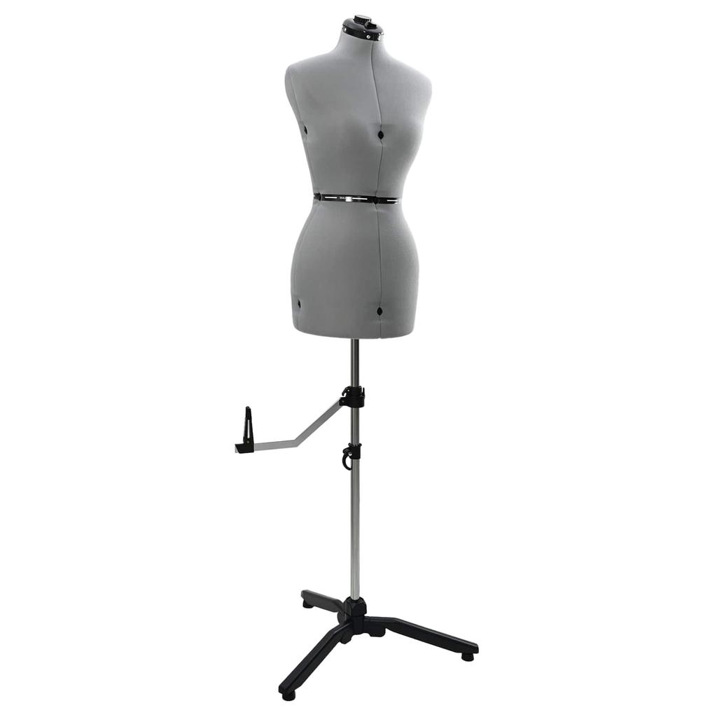 Adjustable Dress Form for Women Gray S Velvet