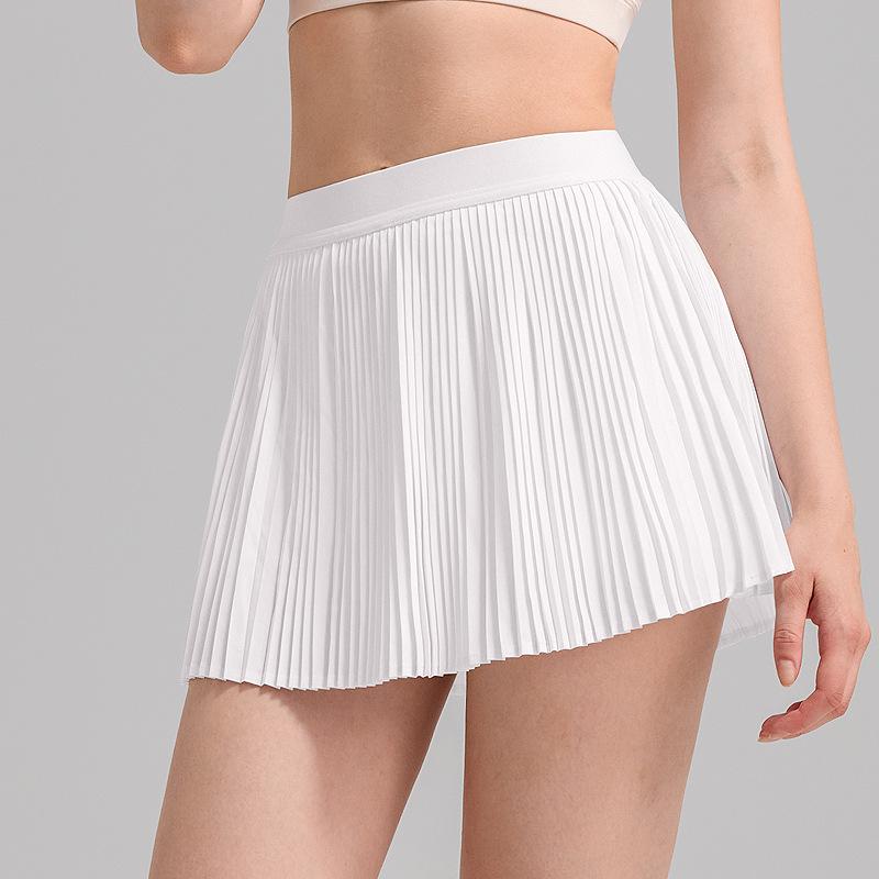 Organ pleated sports skirt women's quick-drying breathable yoga clothes fitness skirt anti-light pleated tennis skirt
