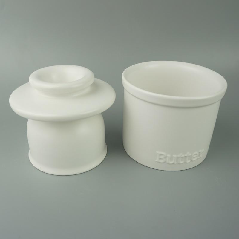 Strictly Selected Black and White Ceramic Butter Tank, Cheese Dish with Lid, Kitchen Cheese Storage Tank, Storage Tank, Butter Box Set