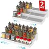Pack of 2 3Tier Spice Racks Expandable and NonSkid Ideal as Medicine Cabinet Organizers Kitchen Shelf Pantry Organizer and Seas