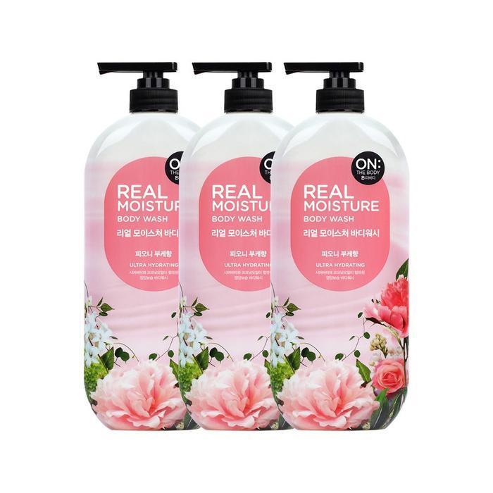 ON THE BODY Real Moisture Peony Bouquet Scent Body Wash 900ml x 3 (15235938)