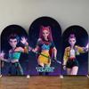 K-POP Demon Hunter Arch Backdrop Cover Girls Birthday Party Decoration Baby Shower Cool Stage Kids Photography Background Wall