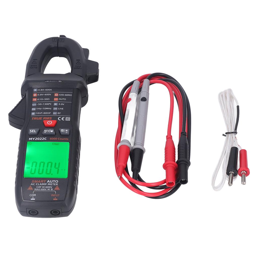 Digital Clamp Meter Multimeter AC DC Current Voltage Tester Resistance Measurement Ammeter