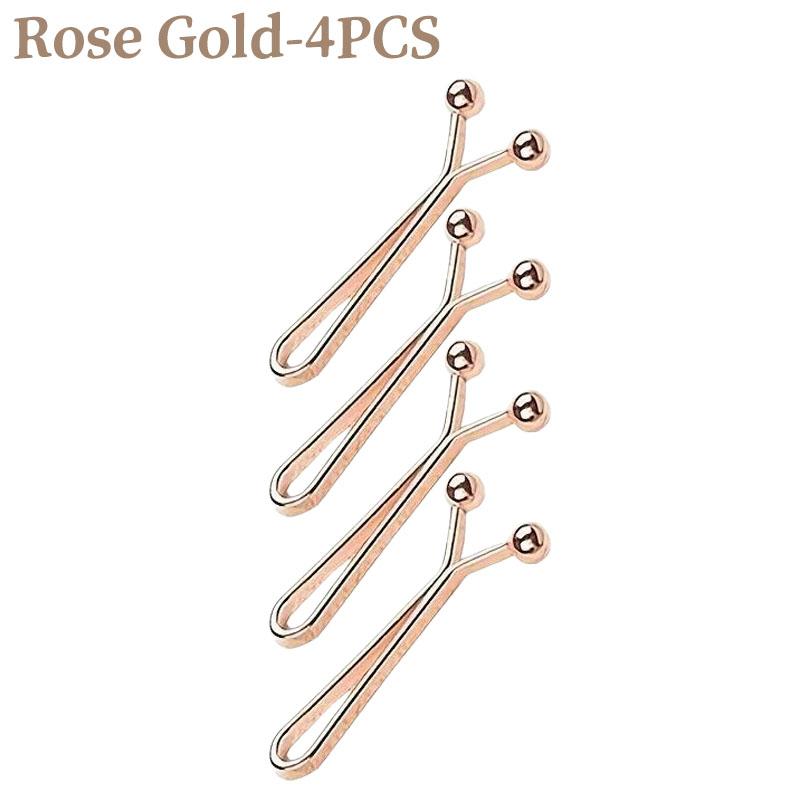 

4/24pcs UV Shape Waist Cincher Clip for Pants Sleeves Cuffs Adjustable Non Slip Holder