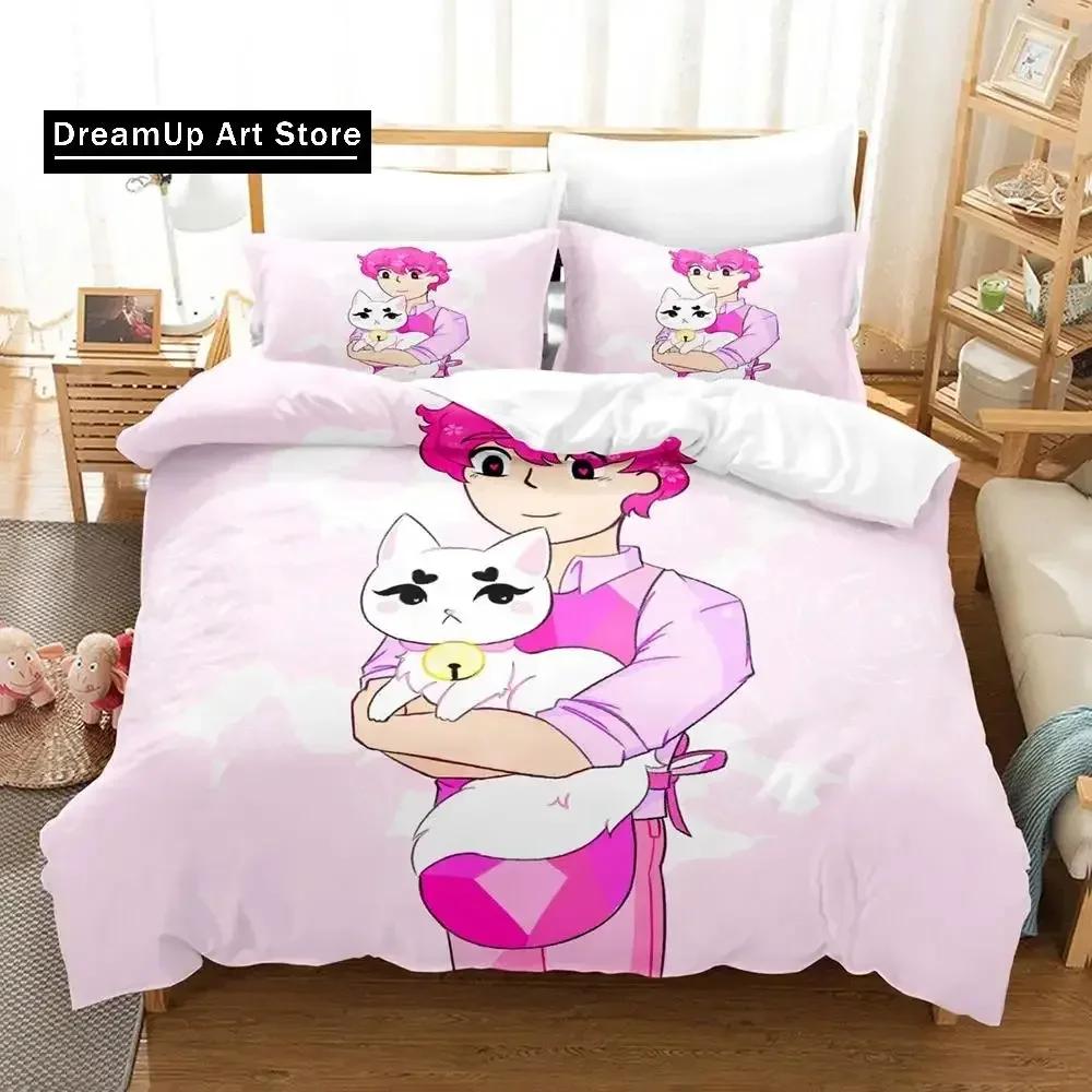 3D-Druck Cartoon Biene und PuppyCat Bettwäscheset Bettbezug Bettset Steppdeckenbezug Kissenbezug Steppdecke King Queen Größe Jungen Erwachsene