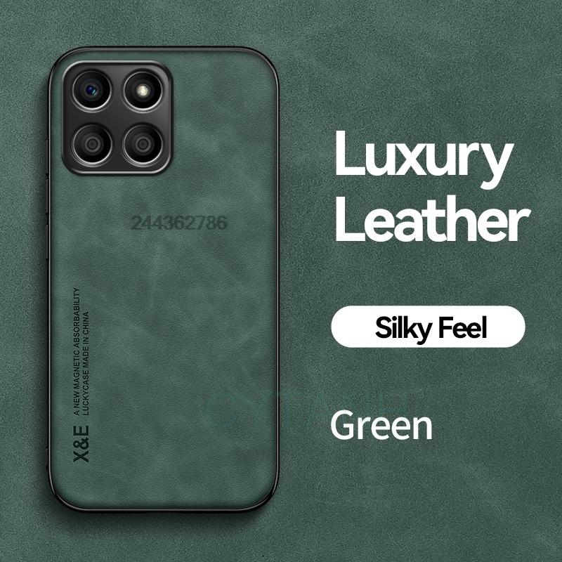 Sheepskin Leather Case For Honor X8B X8 X8A 4G 5G Magnetic Shockproof Protective Case Phone Cover Soft Phone Shell Back Cover