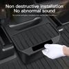 For Tesla Model Y Juniper TPE Rear Center Console Storage Box Organizer Box with Cover Trash Can Under Seat Car Accessories