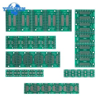 35 stuks/partij PCB Board Kit SMD Naar DIP Adapter Converter Plaat SOP8 MSOP10 SOP14 SOP16 SOP20 SOP24 SOP28 SMT Naar DIP Set