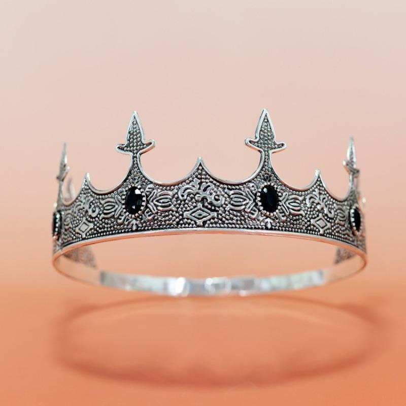 Crown Prince Crown Wedding Birthday Ball Party Halloween Decoration Hairpin