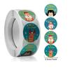Children'S Christmas Gift Label Stickers School Teachers Commended Students Reward Self-Adhesive Decorative Gifts Series