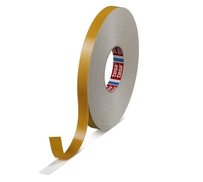 Tesa Self-Adhesive Rubber Seal for Doors and Windows White P Profile 9mm X 25m