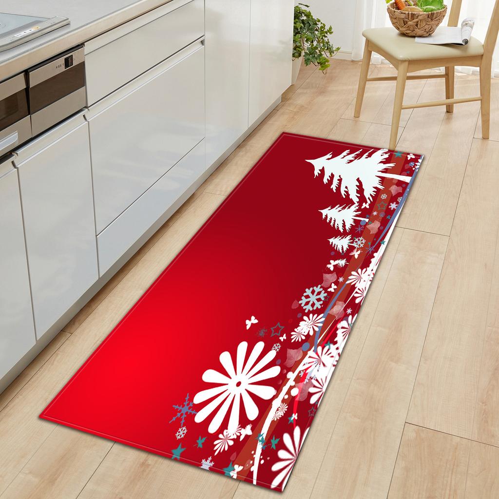 Christmas Kitchen Sand Carpet Doormat Long Floor Mat