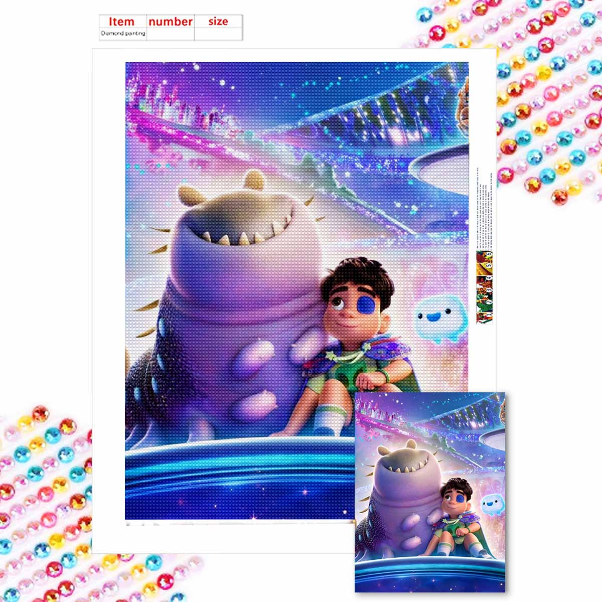 

5D Алмазная Живопись Своими Руками Дикие и Гениальные Идеи Мальчика Полная Выкладка Стразами Мозаика Вышивка Изделия Ручной Работы Домашний Декор Подарок Round 20x30cm