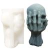 Creative Halloween Hand Held Skull Silicone Mold Halloween DIY Chocolate Candy Molds Baking Cake Decor Tool Candle Mould