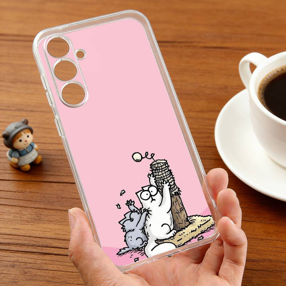S-Simons-S And C-Cats  Phone Case For Samsung S25,24,21,22,23,30,Ultra,20,Plus,Fe,Lite,Note Transparent Cover