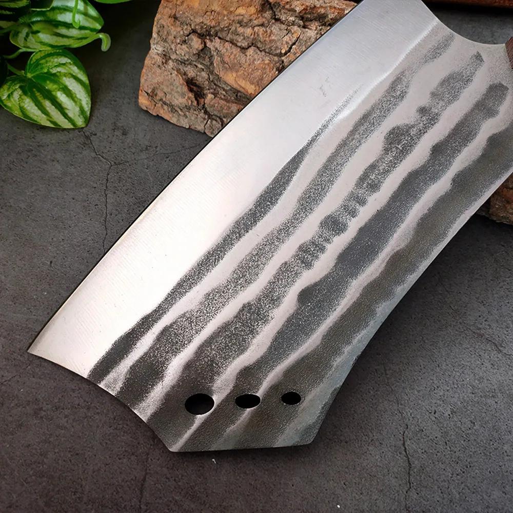 Forged Kitchen Knives Cleaver Meat Chinese Knife Stainless Steel Butcher Knife Wood Handle Chef Knives Chopping Vegetables Meat