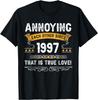 28. Geburtstag T-Shirt 1997 Geburtstagsgeschenke für Unisex Damen T-Shirt Individuell Bedruckte Grafik-T-Shirts Vintage Unisex Kleidung Oberteile