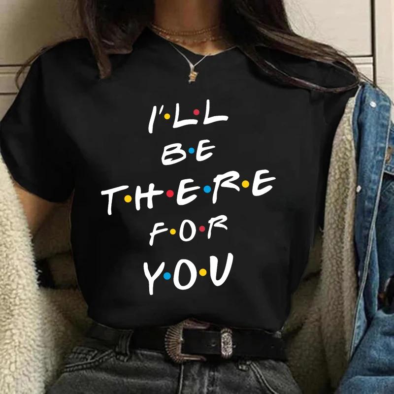 2026 Friends Show Funny Cartoon Image of Female Design Style of Clothing The Most Intimate Friends Harley Silo Lady Tshirt S