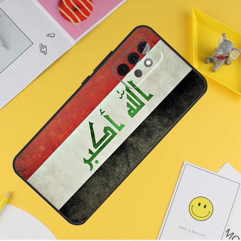 Iraqi Iraq National Flag Phone Case For Samsung Galaxy A53 A33 A13 A12 A32 A52 A14 A34 A54 A15 A25 A35 A55 A71 A51