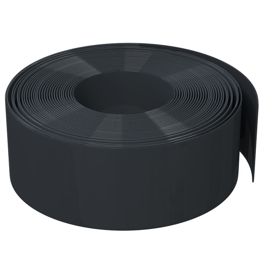 Vidaxl Obrzeża Ogrodowe, 5 Szt., Czarne, 10 M, 20 Cm, Polietylen