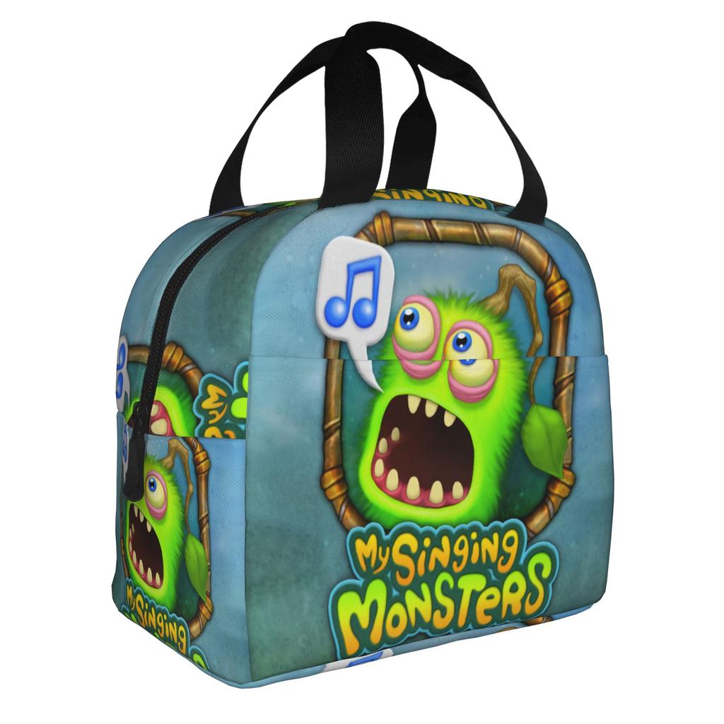 My Singing Monsters Lunchtasche Herren Damen Kühl- und Warmhalte-Isolierbox für die Schule
